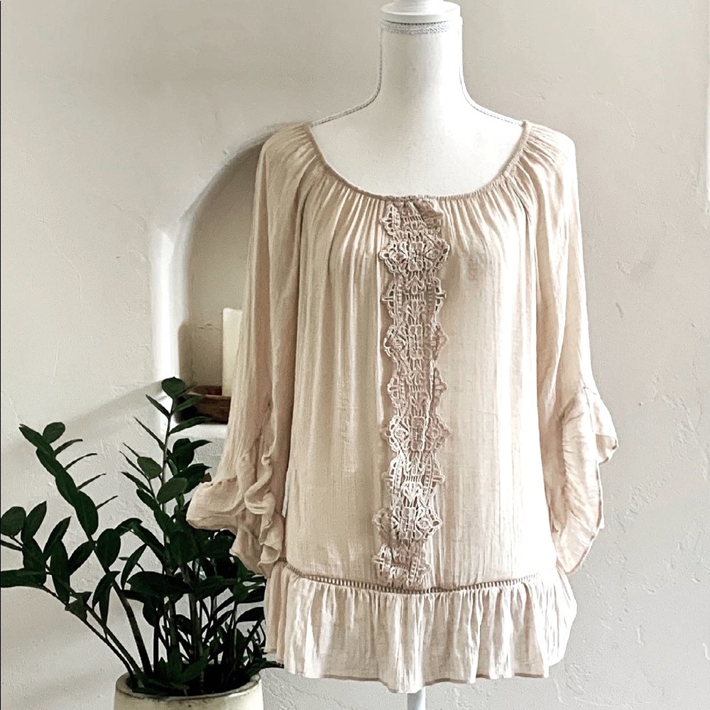 Flowy Peasant Top